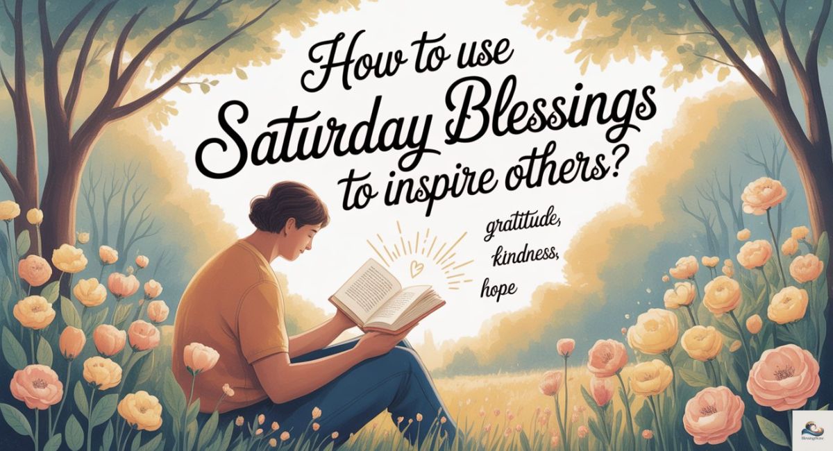 How to Use Saturday Blessings to Inspire Others?