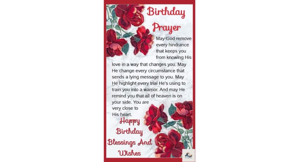 Prayers for Birthdays