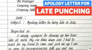 Apology Paragraphs