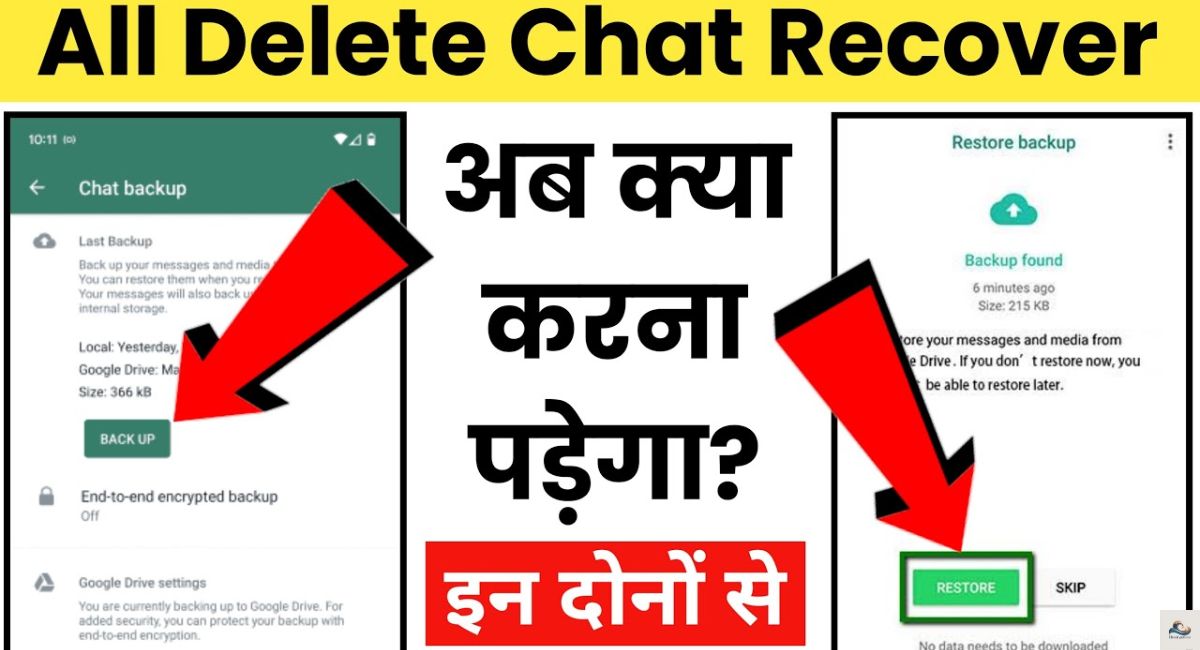Method 2 – Restore Deleted WhatsApp Messages from Chat Backup