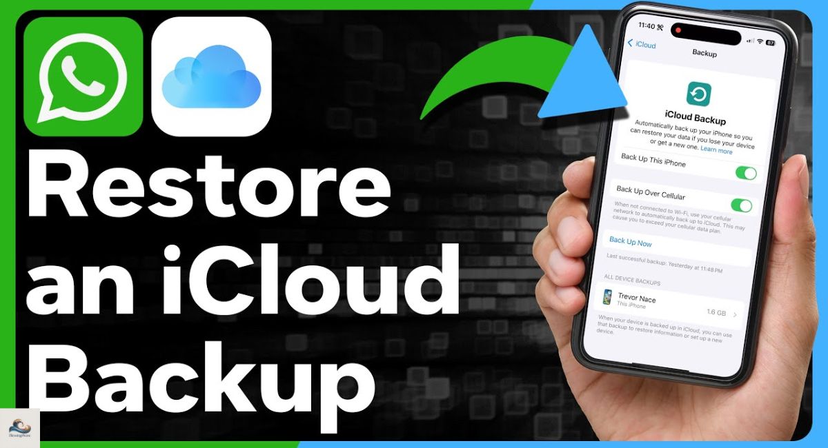 Method 4 – Restore Deleted WhatsApp Messages Using iCloud Backup (iPhone)